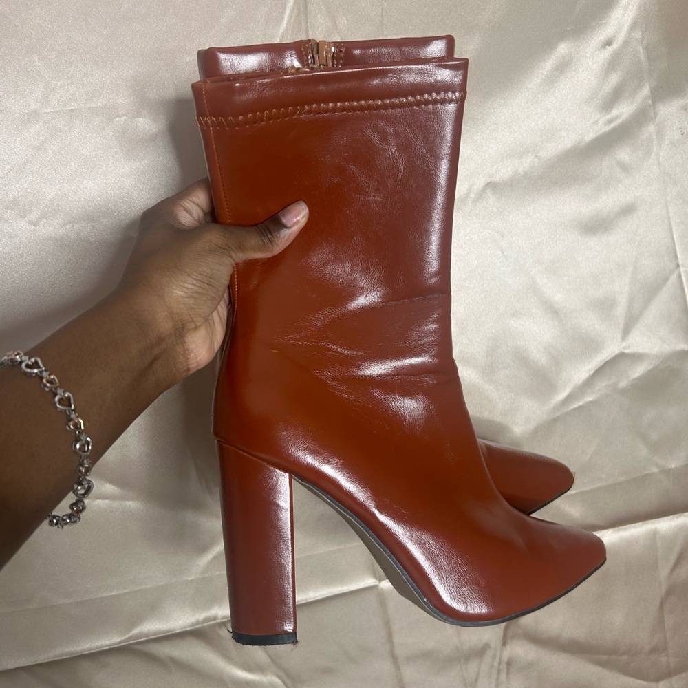 Brown Leather Ankle Boots